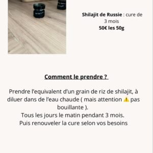 PACK BOOST HOMME – Cure de Shilajit Pur (50g)