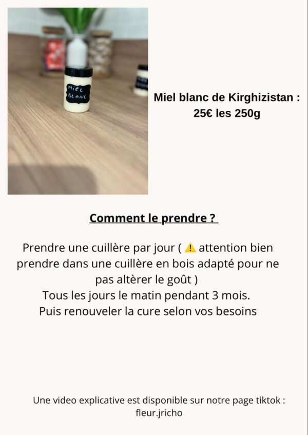 Miel blanc du Kazaghastan – Image 2